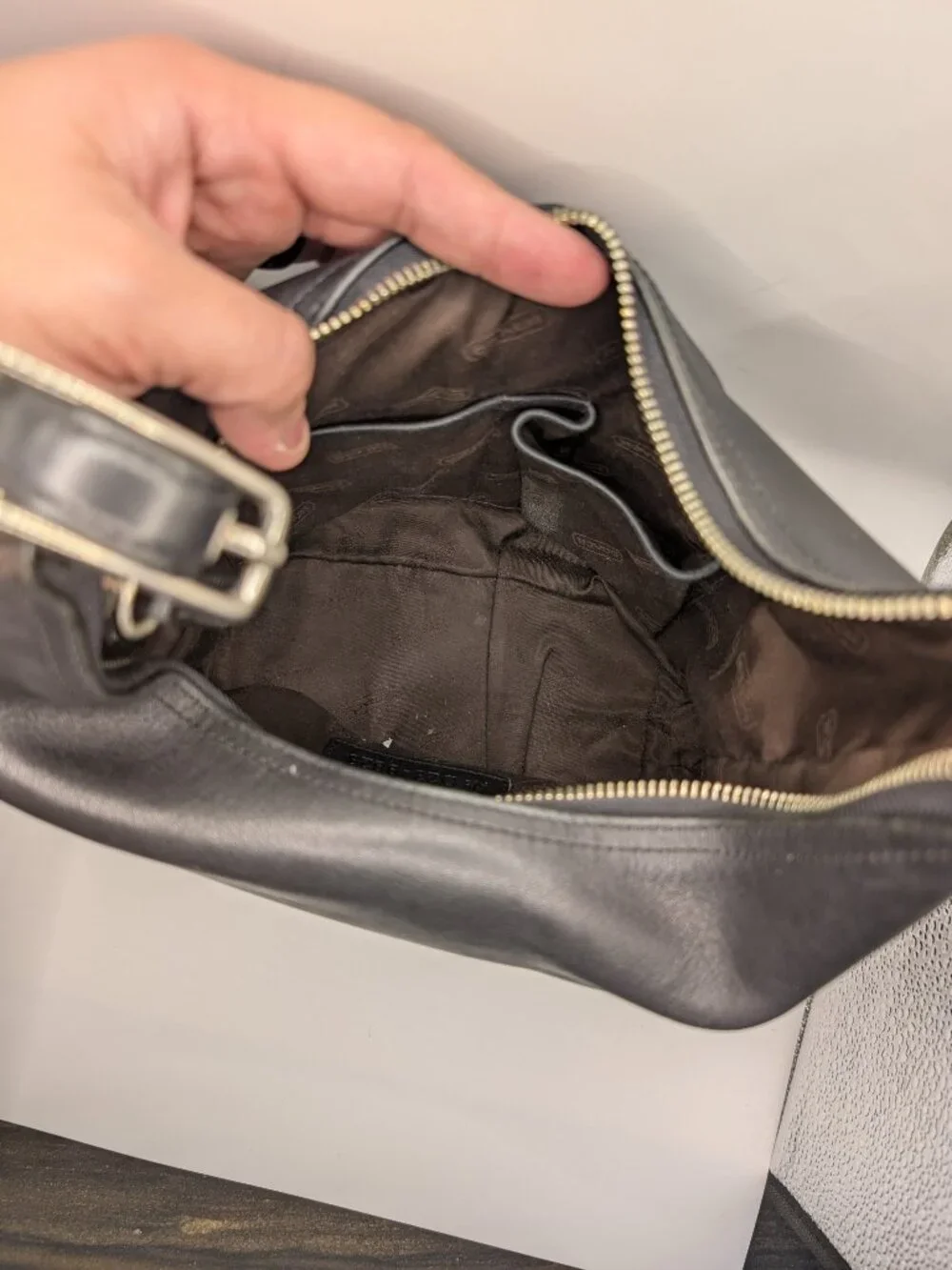 Coach Legacy 9823 Black Leather Hobo Shoulder Bag - Vintage Style